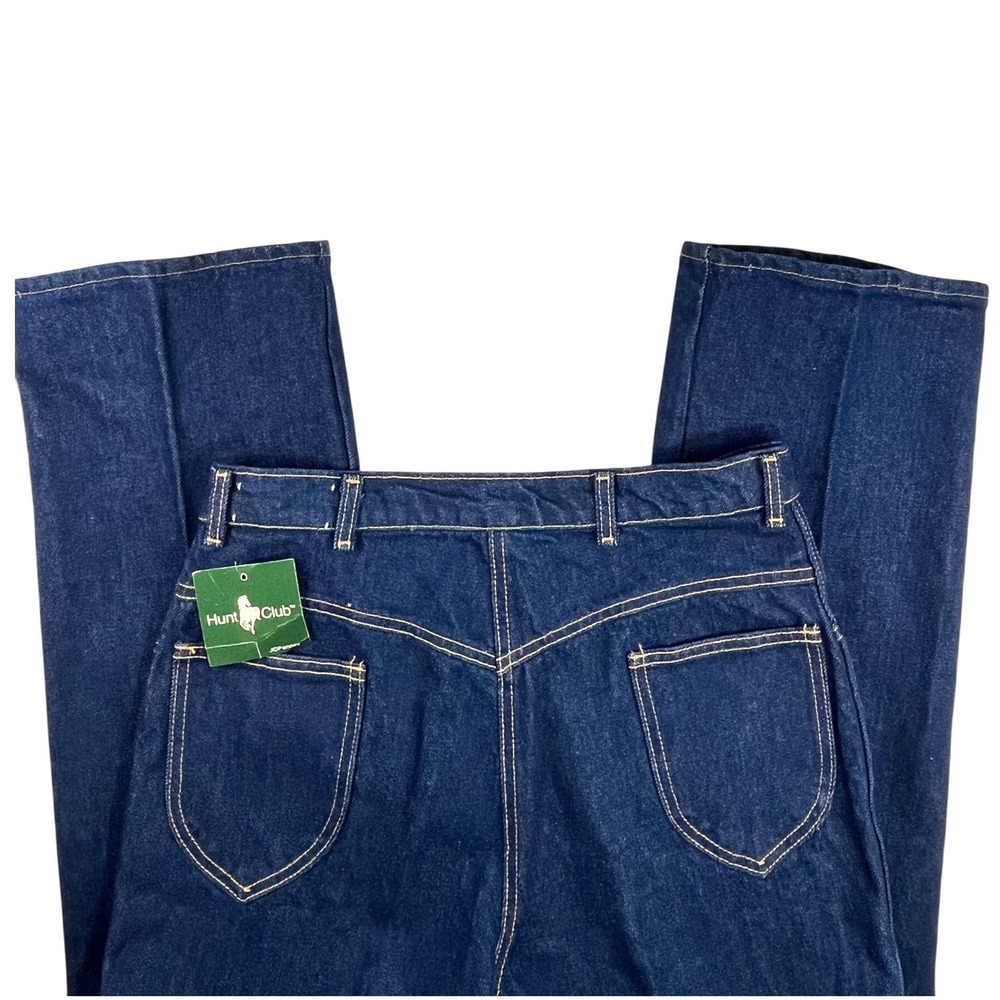Vintage Hunt Club JC Penney Mens Jeans Straight Leg 33x34 NWT Dark Wash Retro
